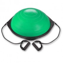 Полусфера для фитнеса BOSU с эспандерами и насосом IN086 60 см Зеленый